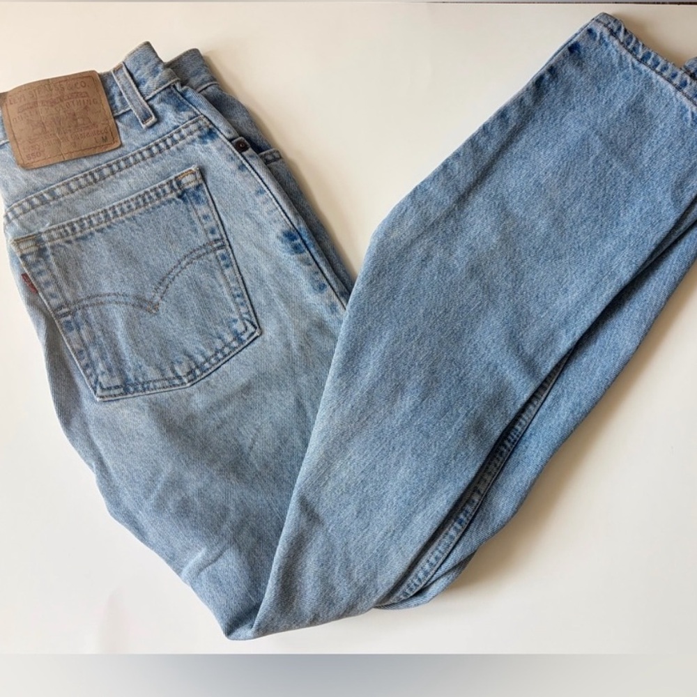 Levi’s 550 Relaxed Fit Jeans 10 Light Wash Straight Leg 90’s